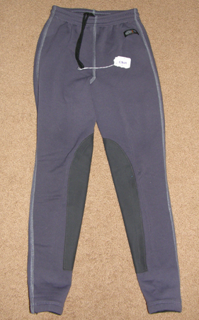 Kerrits Pull On Fleece Lined Schooling Tights Knee Patch English Breeches Riding Pants Childs L Plum