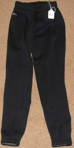 Irideon Fleece Lined Pull On Knee Patch Breeches Winter Riding Breeches Childs S Black