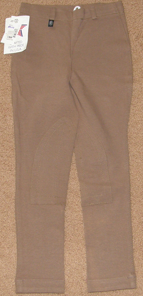 Millers Cotton Pull On English Breeches Jodhpur Breeches Knee Patch Breeches Riding Pants Toddler Childs 12 Sienna Brown Lead Line Short Stirrup Riders