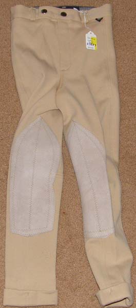 Millers Equestrian Doeskins Cotton Back Jodhpur Breeches English Breeches Knee Patch Breeches Riding Pants Childs 6 Beige Lead Line Short Stirrup Riders