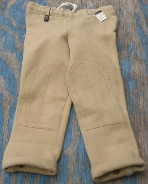 Millers Cotton Pull On Jodhpur Breeches Knee Patch English Breeches Riding Pants Childs 8 Khaki