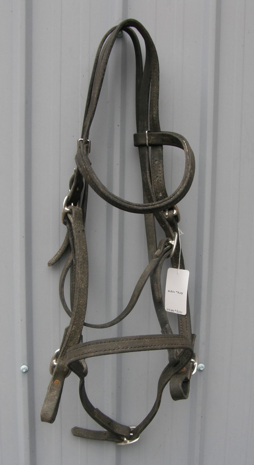 Draft Horse Bridle English Headstall Snaffle Bridle O/S WB English Bridle Black