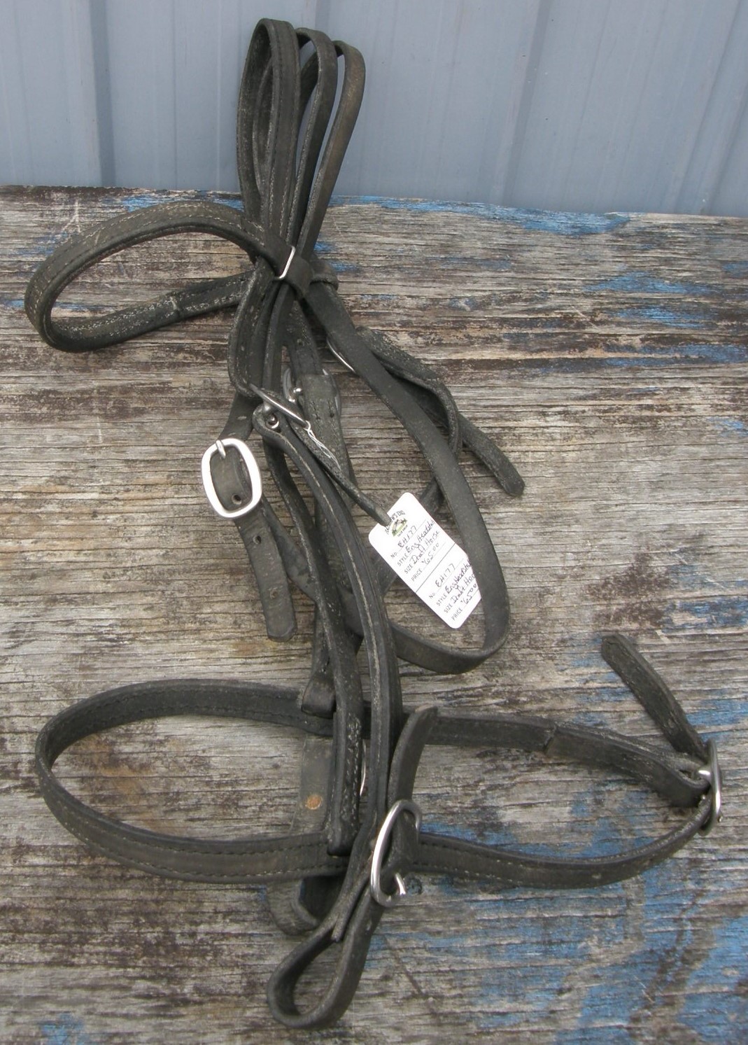 Draft Horse Bridle English Headstall Snaffle Bridle O/S WB English Bridle Black