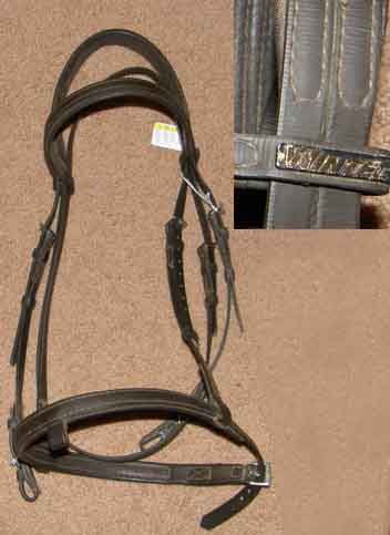 Wintec English Bridle Wintec English Headstall Synthetic English Bridle Dark Brown Horse