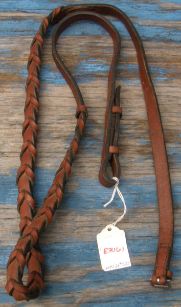 5/8” Laced Reins English Reins Replacement Parts Single Laced Rein Brown 54"