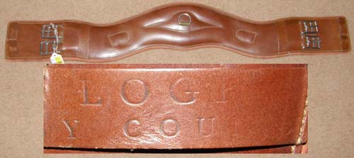 County Logic Girth Contour Girth Dressage Girth Padded Leather English Girth 28" 30"