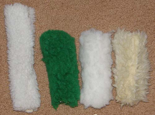 Halter Fleece Tube Piece with Velcro Side Noseband Fleece Cover White Green