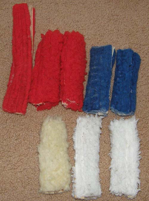 Halter Fleece Tube Piece with Velcro Side Noseband Fleece Cover White Red Blue