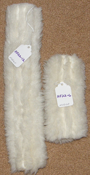 Halter Fleece Tube Piece Fleece Piece with Velco Noseband Cheeks Off White