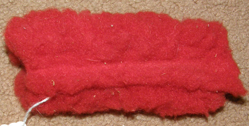 Halter Fleece Tube Piece Fleece Piece with Velco Noseband Cheeks Red