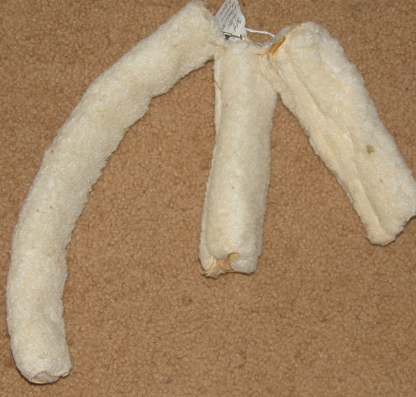 Halter Fleece Tube Pieces Fleece Piece with Velco Noseband Cheeks Maize