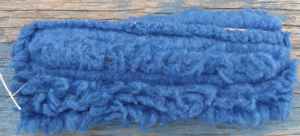 Halter Fleece Tube Piece Fleece Piece with Velco Noseband Cheeks Blue