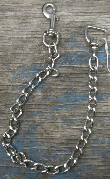 24” Chain with Snap Lead Chain Lunge Line Chain Replacement Chain with Swivel