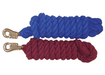 Cotton Lead Rope with Bull Snap 3/4" x 10' Burgundy