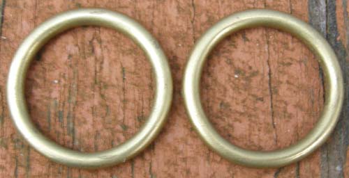 1 3/8" Outside Diameter Round Ring Solid Brass O Ring Hardware Halter Repair