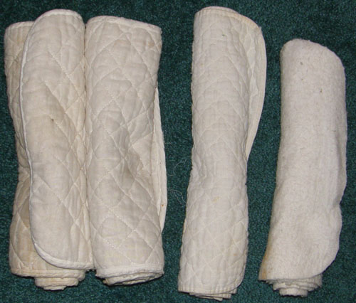 Leg Quilts Quilted Leg Wraps Leg Cottons Single Wraps White