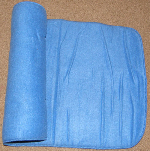 Foam Lined Fleece Leg Wraps Leg Quilts Pillow Wraps Horse Cornflower Blue