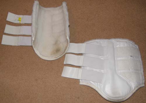 Dover Pro? Sport Boots Dressage Boots Fleece Lined Tendon Boots XL Horse White