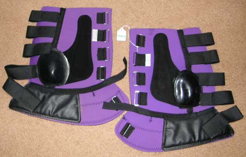 Snowbee Neoprene Tendon Boots Splint Boots Bell Boots Combo Boots Horse Purple/Black
