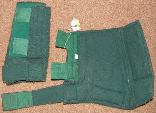 Quick Wrap Splint Boots Quick Wraps Fleece Polo Wraps Tendon Boots Leg Protection M Horse Hunter Green