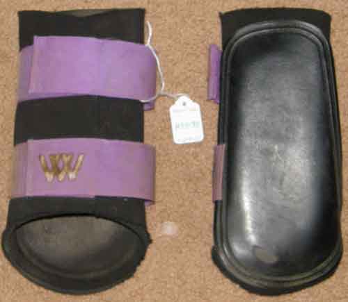 Woof Wear Sport Brushing Boots Horse Tendon Boots Splint Boots Leg Protection L Black/Purple