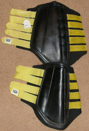 Woof Single Lock Horse Brushing Boots Woof Sport Boots Tendon Boots Splint Boots L Horse Black/Yellow