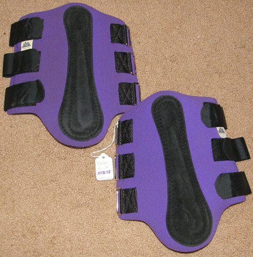 Toklat Front Splint Boots Neoprene Tendon Boots Leg Protection M Horse Purple