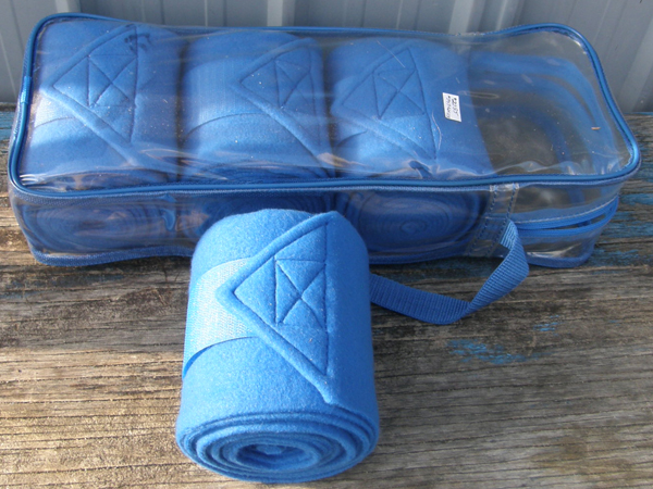 Formay Polo Wraps Polar Fleece Leg Wraps Leg Bandages Horse Royal Blue