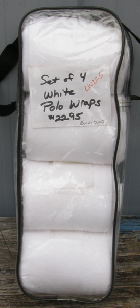 Polo Wraps Polar Fleece Leg Wraps Leg Bandages Horse White