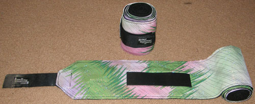 Sleazy Sleepwear Tropical Glitter Pink & Green on Black Polo Wraps Leg Wraps Polo Bandage Reining Horse Wear