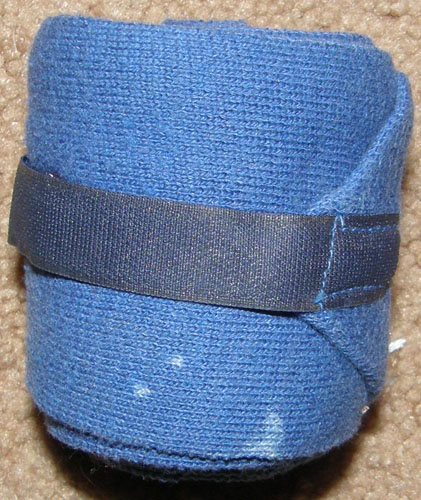 Standing Bandages Track Bandages Knit Standing Wraps Leg Wraps Pony Navy Blue