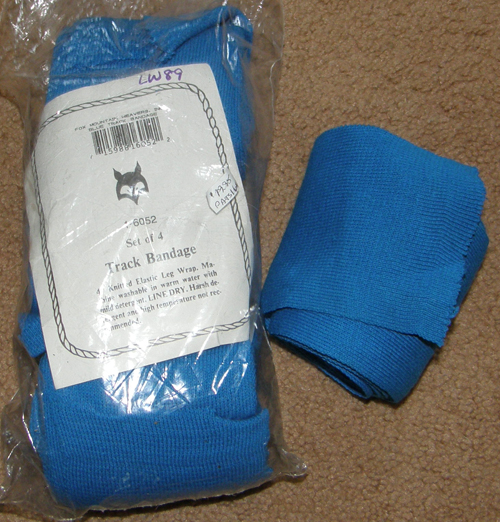 Fox Mountain Track Bandage Horse Knit Leg Wraps Leg Bandages Standing Wraps Teal Blue