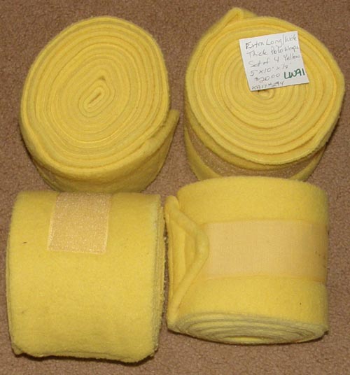 Polo Wraps Leg Wraps Polo Bandage Extra Long Leg Wraps Yellow