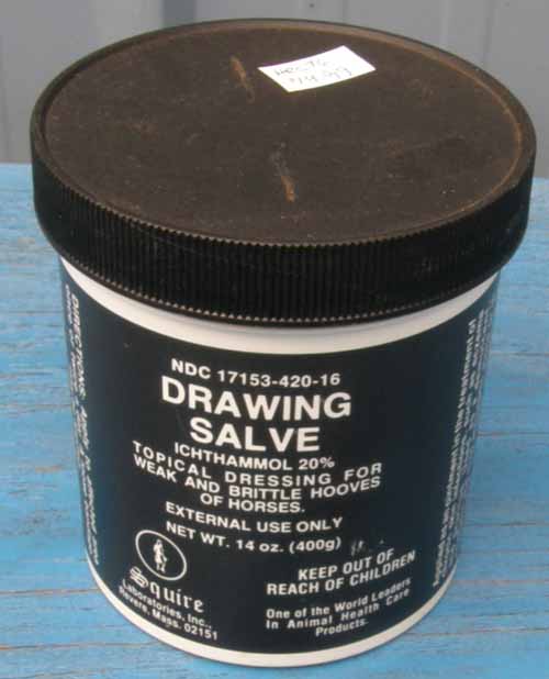 Squire Ichthammol Drawing Salve 20% Topical Dressing Wound Ointment 14 oz