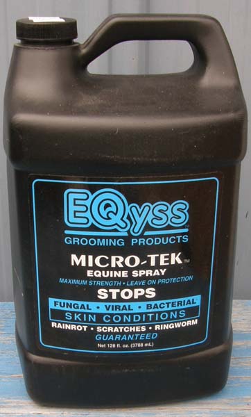 EQyss Micro-Tek Equine Spray Skin Conditioner Medicated Spray Fungal Spray Rainrot Scratches Ringworm 128 Oz