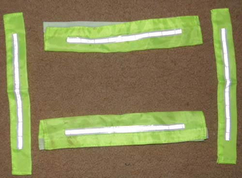 Reflector Bands Set for Bridle or Halter 4 pc Set Safety Reflective Tape Horse Camping Night Riding Safety Reflectors