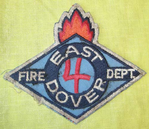 Vintage East Dover Fire Dept Patch Sew On Shoulder Patch