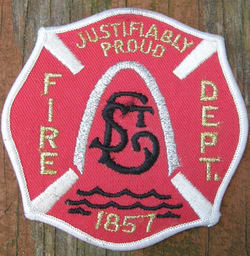 Vintage Justifiably Proud 1857 St Louis MO Fire Dept Patch Sew On Shoulder Patch