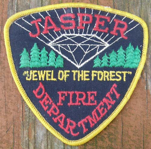 Vintage Jasper TX Jewel Of The Forest Fire Dept Patch Sew On Shoulder Patch