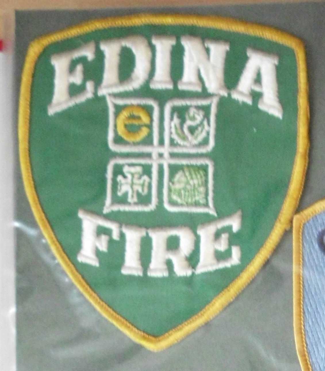 Vintage Edina MN Fire Dept Patch Sew On Shoulder Patch