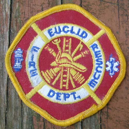 Vintage Euclid OH Fire Rescue Fire Dept Patch Sew On Shoulder Patch