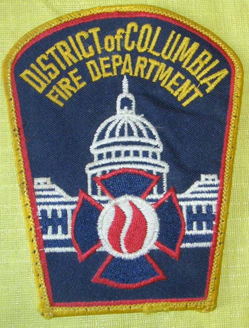 Vintage District of Columbia DC Fire Dept Patch Sew On Shoulder Patch