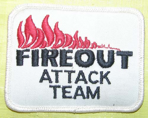 Fireout Attack Team Fire Dept Patch Sew On Shoulder Patch