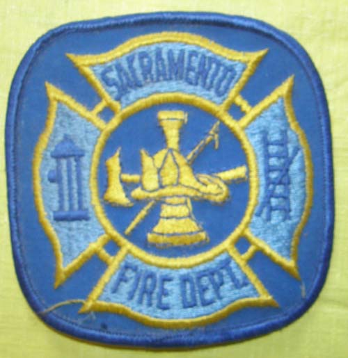Vintage Sacramento CA Fire Dept Patch Sew On Shoulder Patch