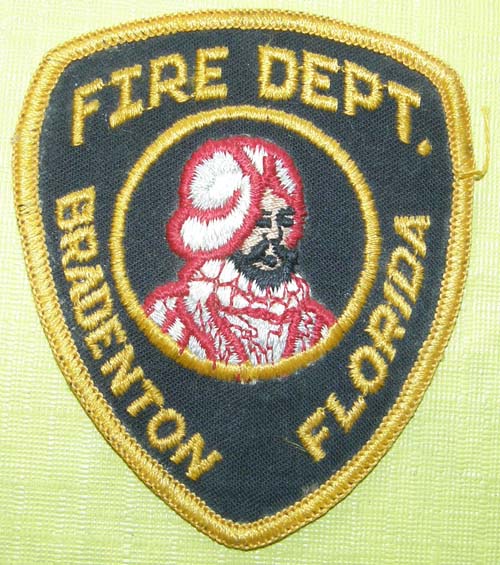 Vintage Bradenton Florida Fire Dept Patch Sew On Shoulder Patch