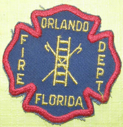 Vintage Orlando Florida Fire Dept Patch Sew On Shoulder Patch
