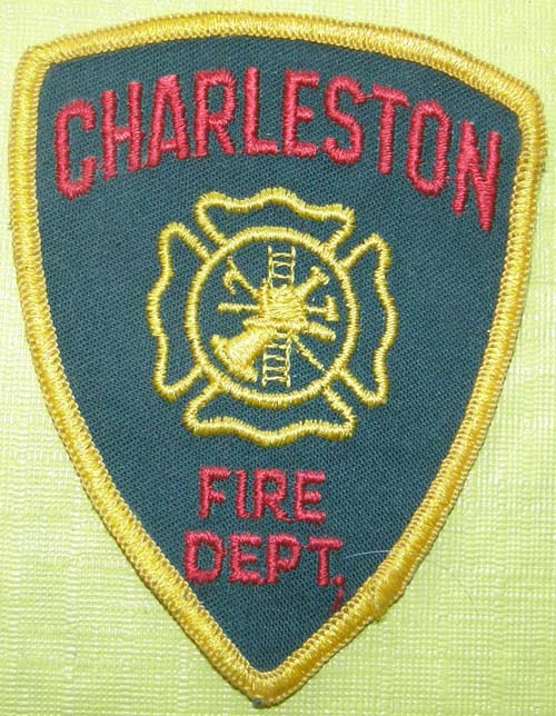 Vintage Charleston Fire Dept Patch Sew On Shoulder Patch