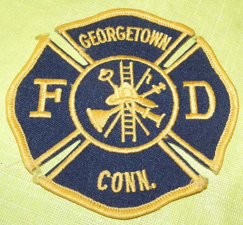 Vintage Georgetown CT Fire Dept Patch Sew On Shoulder Patch