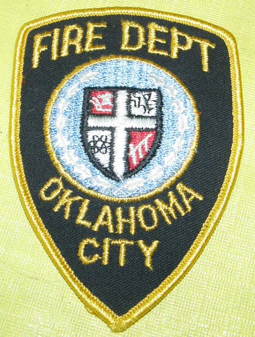 Vintage Oklahoma City OK Fire Dept Patch Sew On Shoulder Patch