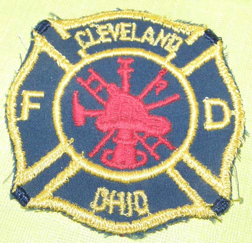 Vintage Cleveland Ohio Fire Dept Patch Sew On Shoulder Patch